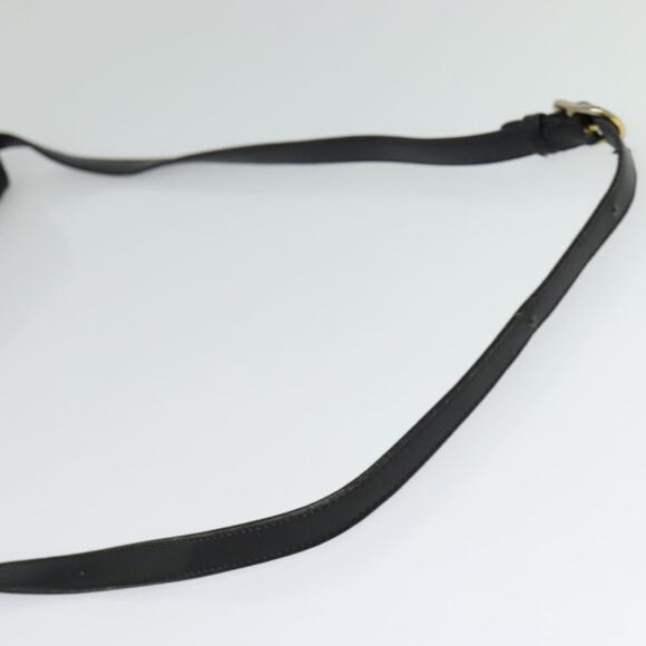 GUCCI Shoulder Bag Leather Black Gold - Picture 7 of 12